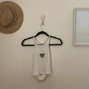Butterfly Cropped Halter Top